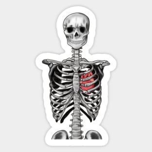 Just A Skeleton With a Heart Sticker